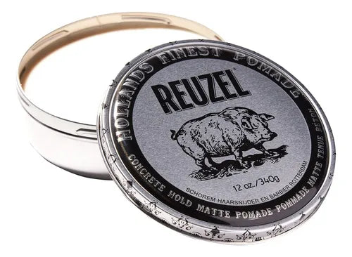 Reuzel Pomada Plateada Concrete Hold Matte 12oz