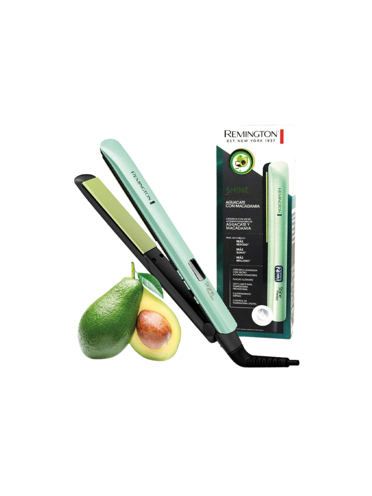 Remington Plancha Shine Therapy Aguacate