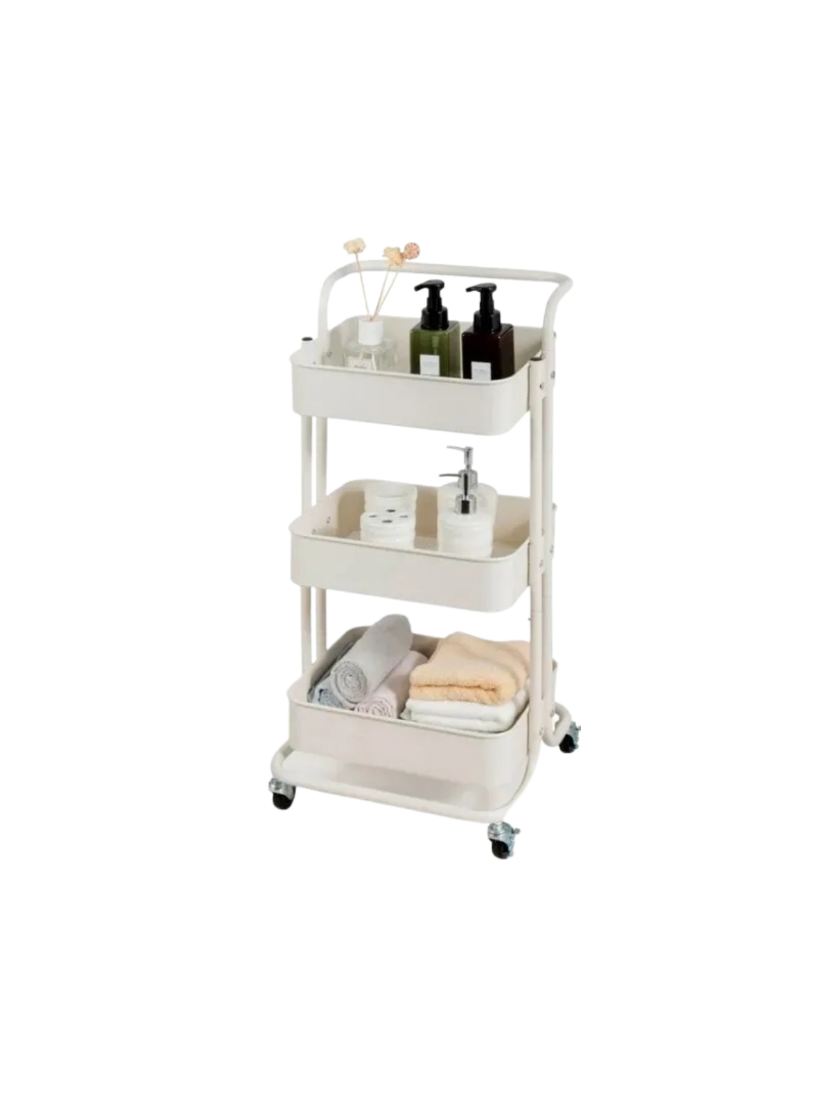 Carrito Organizador 3 Niveles Blanco