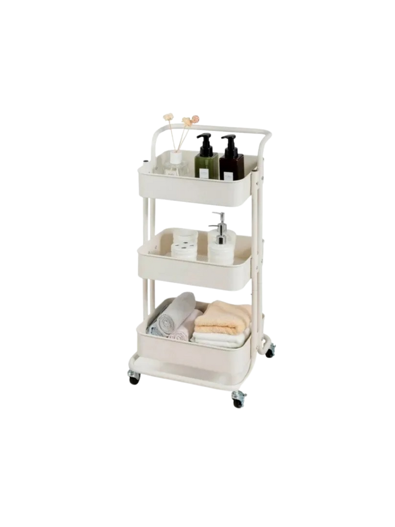 Carrito Organizador 3 Niveles Blanco