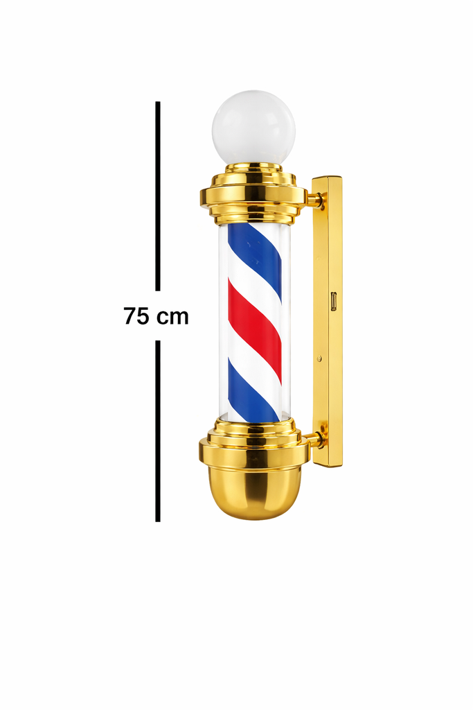 Barber Pole Lampara Barberia Dorado 75cm