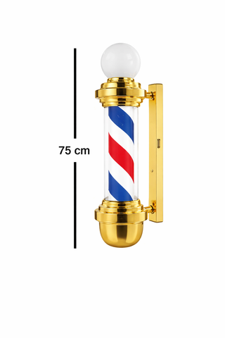 Barber Pole Lampara Barberia Dorado 75cm